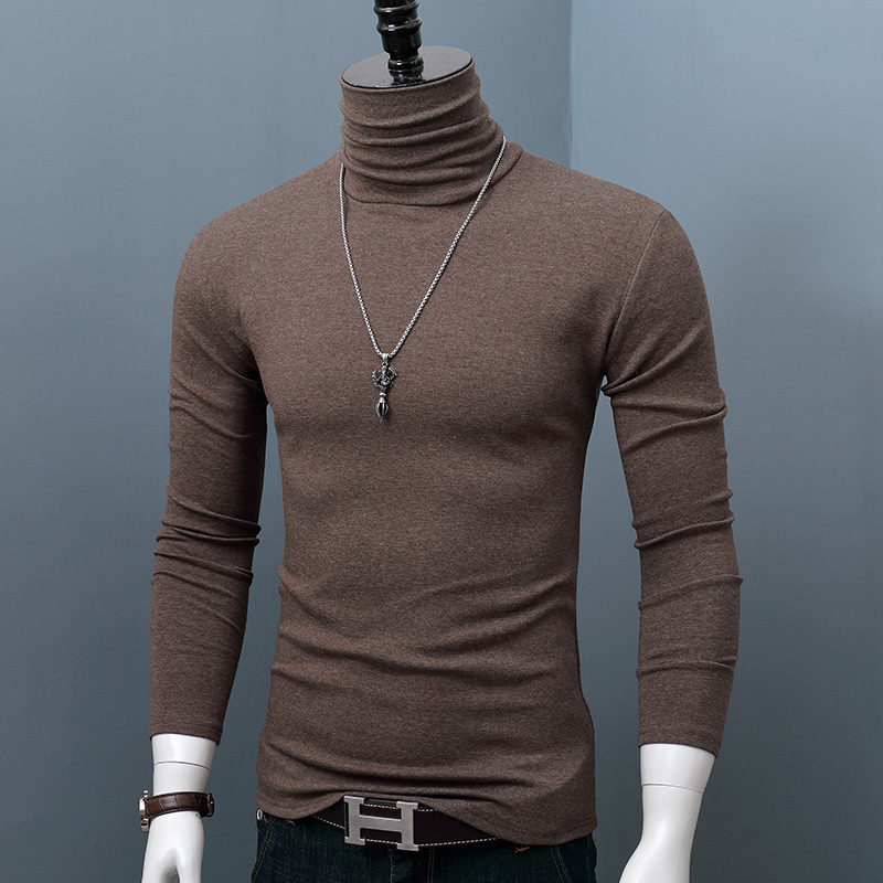 브라운 풀 터틀넥