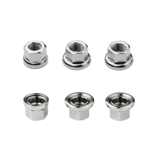 Bicycle dead fly hub screw 9mm front anti-slip lock nut nut flange hub M10 rear axle nut cap