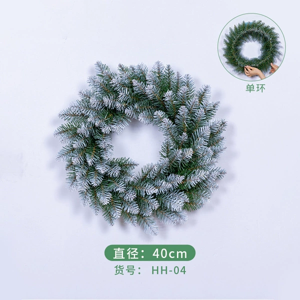 Pointed spray white garland 40cm (80T)