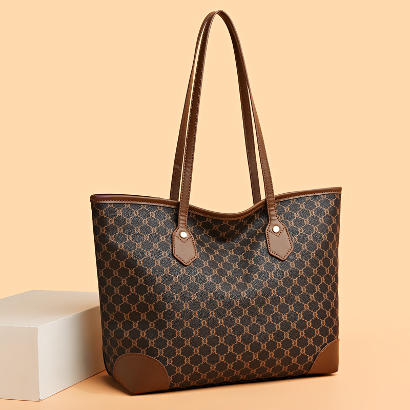 High-end Large Bag Women's Bag Korean Style New Entry Luxury Women's Bag This Year's Popular Shoulder Large Capacity Commuter Tote Bag