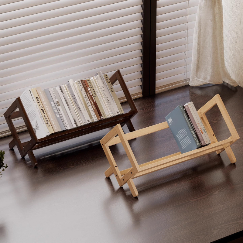 Desktop Bookshelf Desktop Storage Rack Desk Storage Kidsren's Simple Student Small Home Book Counter Top Bay Window