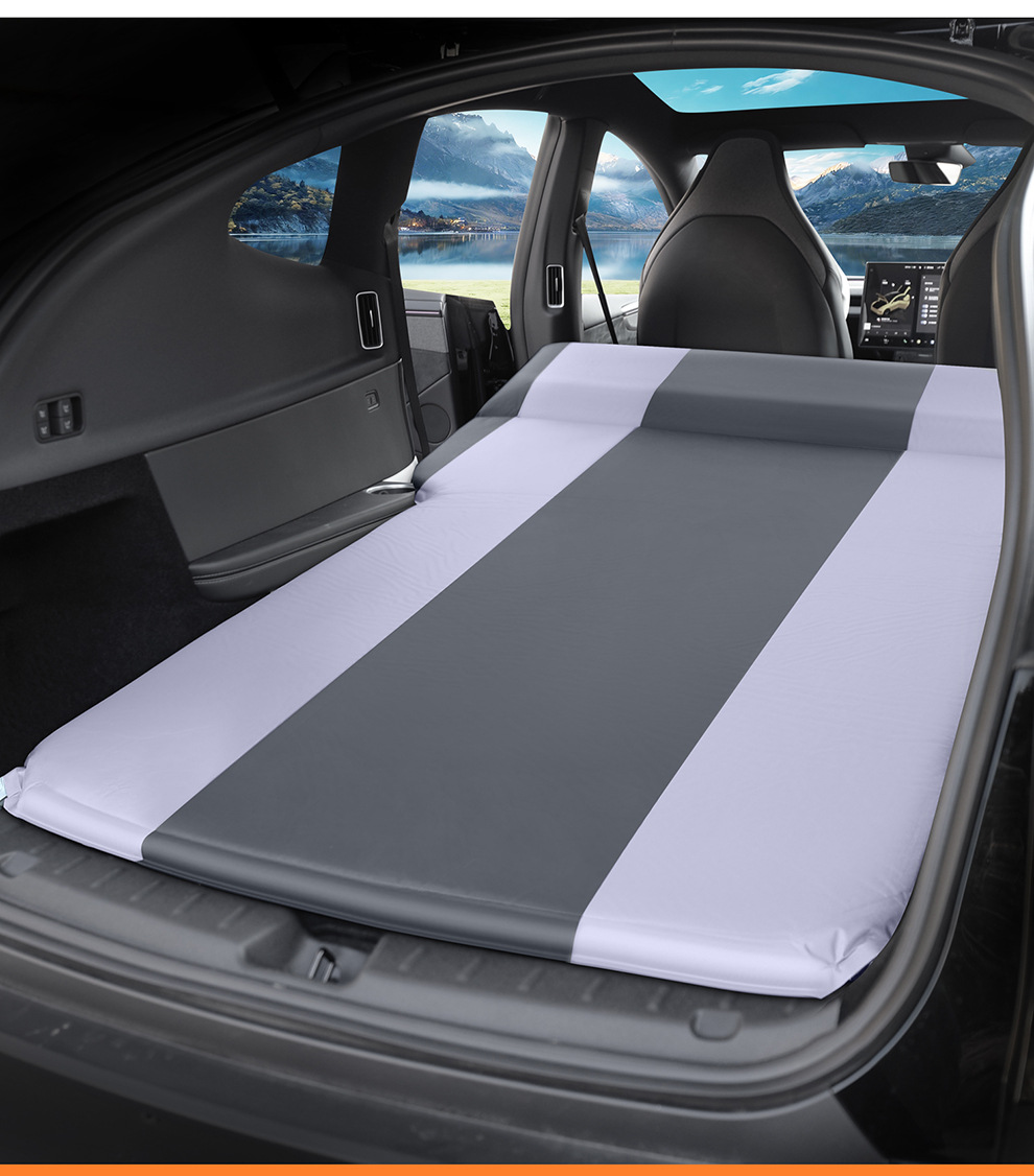 Tesla Model Y 6-Seater Dedicated Car Mattress, In-Car Suv Travel Inflatable Bed, Trunk Leveling Sleeping Pad