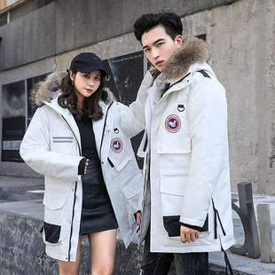 Cross-border Outdoor Tooling Down Jacket for Men and Women Thickened New Couple Tooling Men's Winter Jacket Fashion Couple Fashion