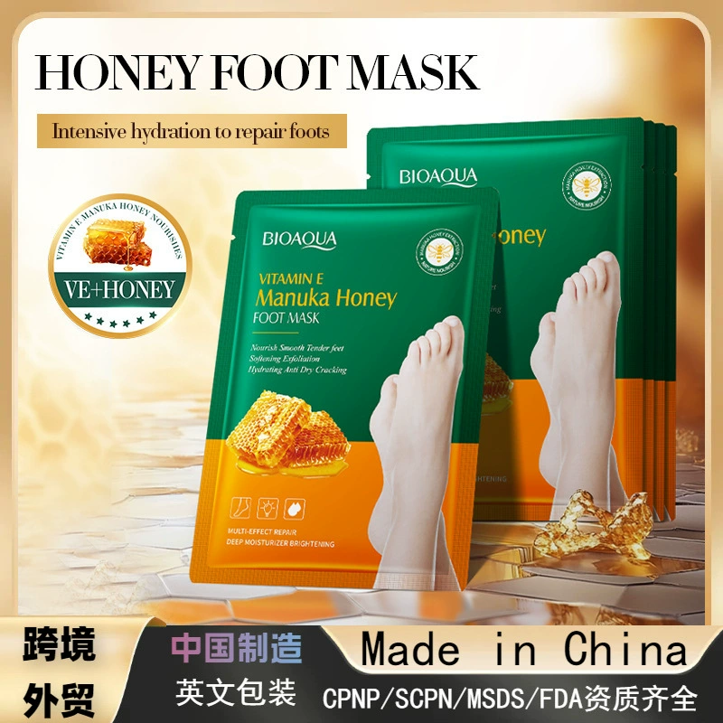 Полный английский BIOAOUA Витамин Е Манука мед питательная пленка для ног осенняя и зимняя пленка для ног для трансграничной внешней торговли оптом