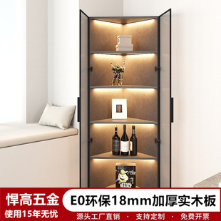 Corner Cabinet Corner Cabinet Wall Corner Triangle Cabinet Storage Rack Living Room Bedroom Corner Storage Cabinet Wall Cabinet Floor-Standing Corner Cabinet