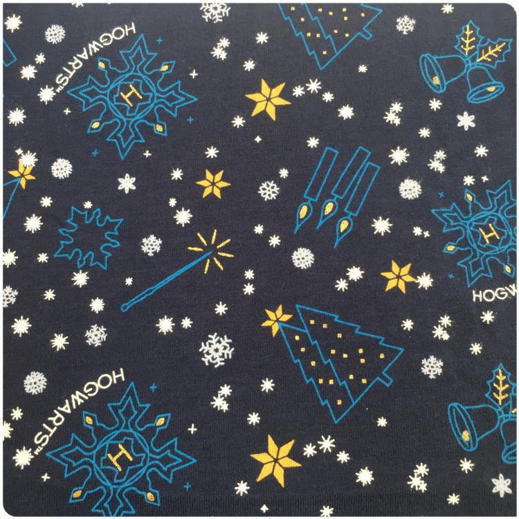 厂家供应针织棉汗布拔印满印金粉多色印花风家居服童装新