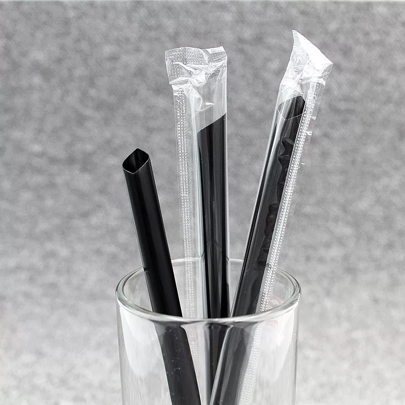 Big straw, plastic pack for commercial use, 1000 pieces