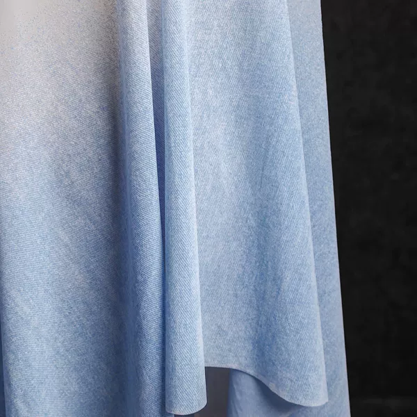 Light blue gradient denim yarn (one size price) need a free sample to receive contact customer service