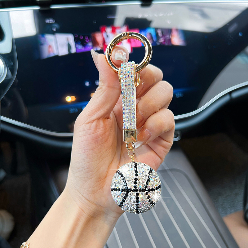 1 Piece Classic Style Streetwear Basketball Metal Clay Unisex Bag Pendant Keychain display picture 7