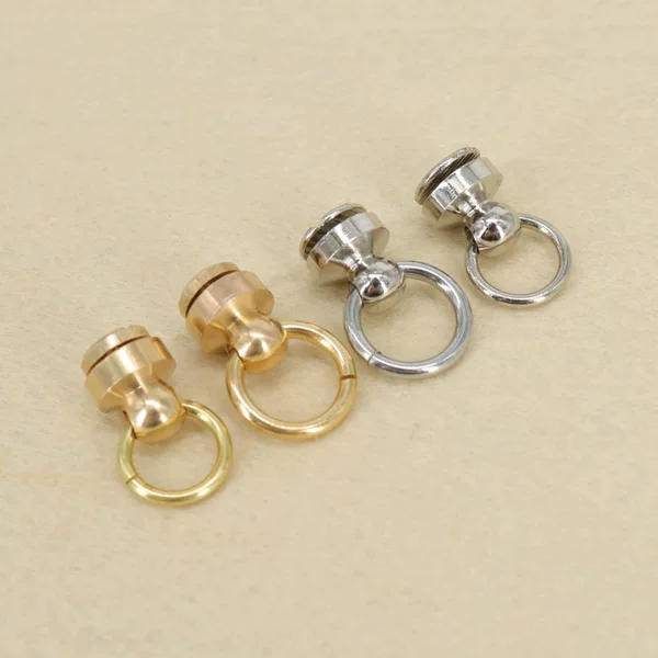 Spot Wholesale Pure Copper Monk Head 360 Degree Rotation Perfume Hanging Clock Brass Monk Head Pacifier Nail with Ring