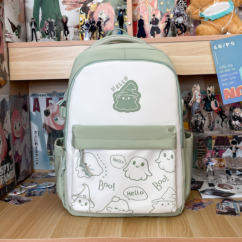 La moda transfronteriza está llena de nuevas bolsas de hombro de estudiantes de secundaria y secundaria de gran capacidad y alto valor facial 2025.