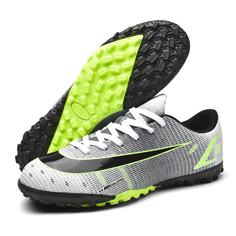 Zapatos de fútbol de uñas largas para hombres zapatos de entrenamiento de uñas cortas TF uñas rotas malla de verano estudiante transpirable tamaño adulto zapatos de prueba de cuerpo antideslizante