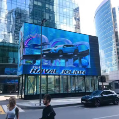 高透明クリエイティブガラス窓防水 LED ディスプレイ屋外広告グリル透明ディスプレイ建設用
