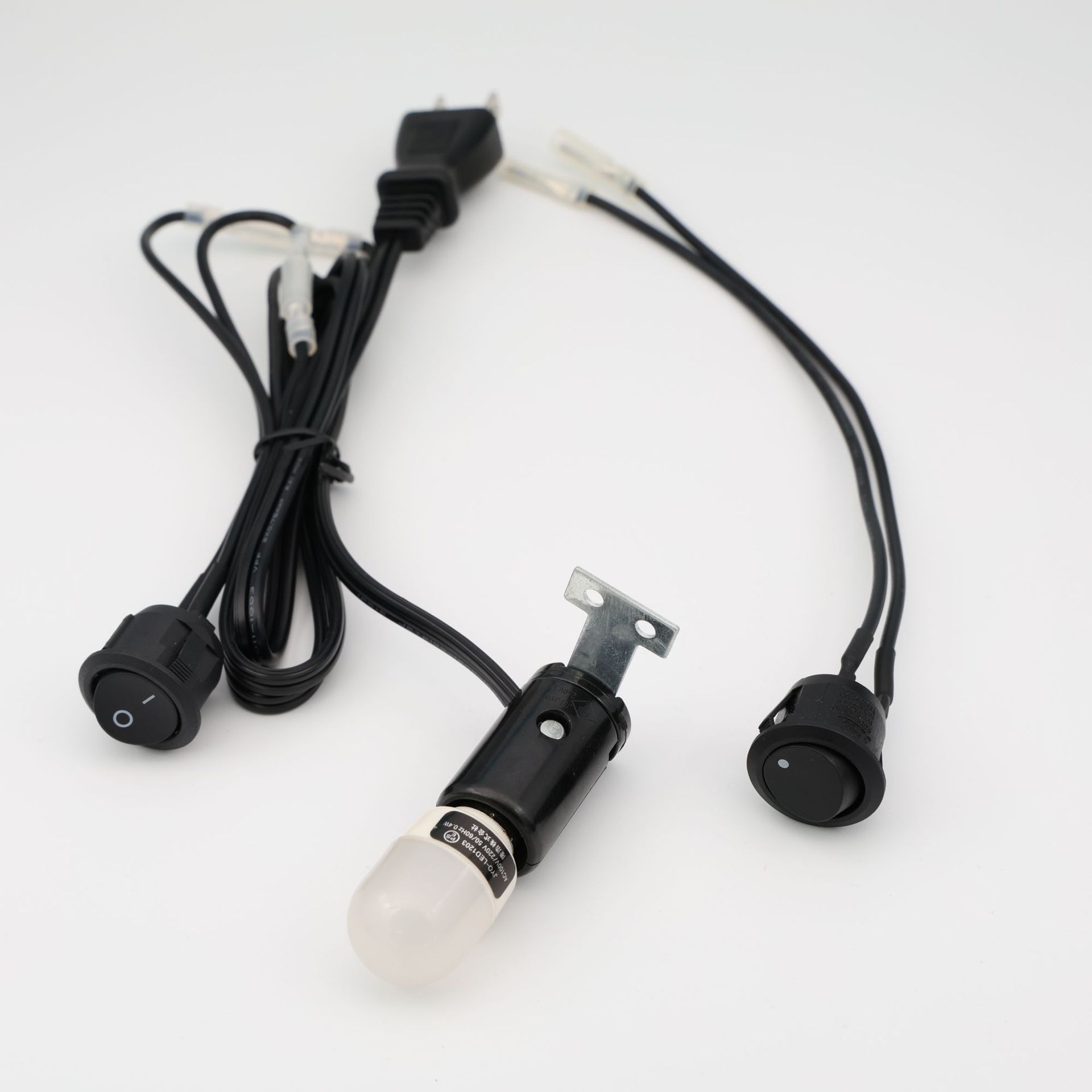 日本床头灯线PSE认证E12灯头日规led灯带开关插座定_制电源线