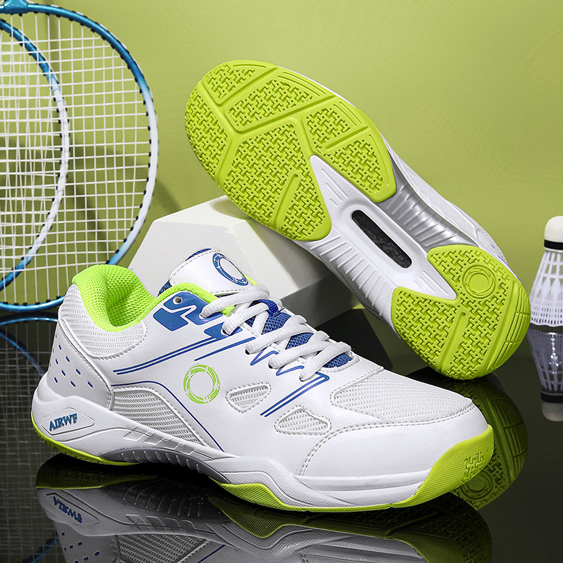 Nuevos zapatos de tenis transfronterizos ligeros transpirables antideslizantes bádminton hombres y mujeres zapatos de tenis de mesa al aire libre al por mayor