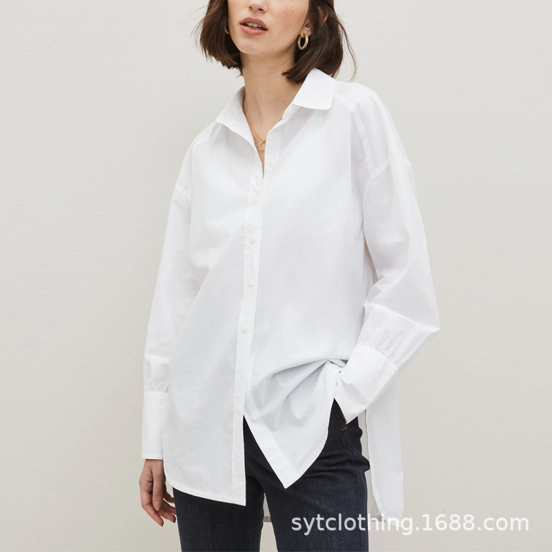 High-End Casual Shirts, Custom-Made Women's White Shirts with Logo, According to Drawings and Samples, Garment Processing Factory, Small Batch Oem Production High-End Casual Shirts, Custom-Made Women's White Shirts with Logo, According to Drawings and Samples, Garment Processing Factory, Small Batch Oem Production
