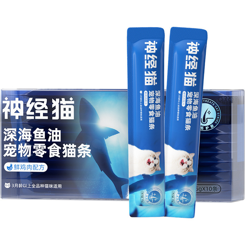 Barras de gato, aceite de pescado funcional líquido, barras de gato adultas, alimentos hidratantes para gatos jóvenes, caja completa de pollo, barras de gato, bocadillos para mascotas y gatos.