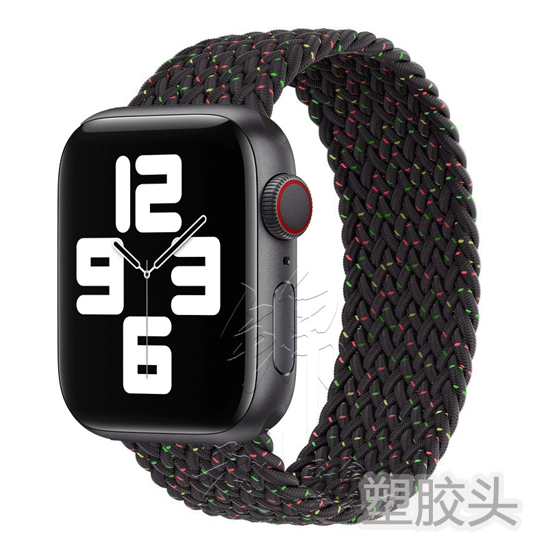 Ремешок для часов (Apple) нейлоновый тканый эластичный однослойный, 22 мм пластиковый разъем, длины 125–165 мм