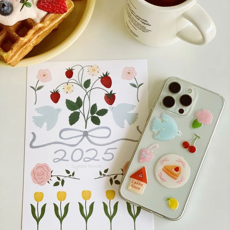 2025 小紅書新しい暖かい小屋デザートかわいいゼリーケーキステッカー DIY 携帯電話ケース ipad 装飾|undefined