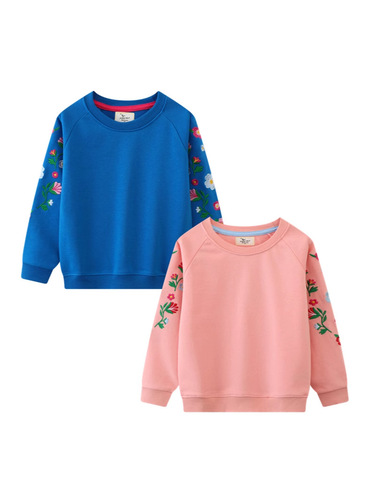 Autumn new products children's sweaters European and American style children's pullover baby outer coat knitted sweaters embroidery picture