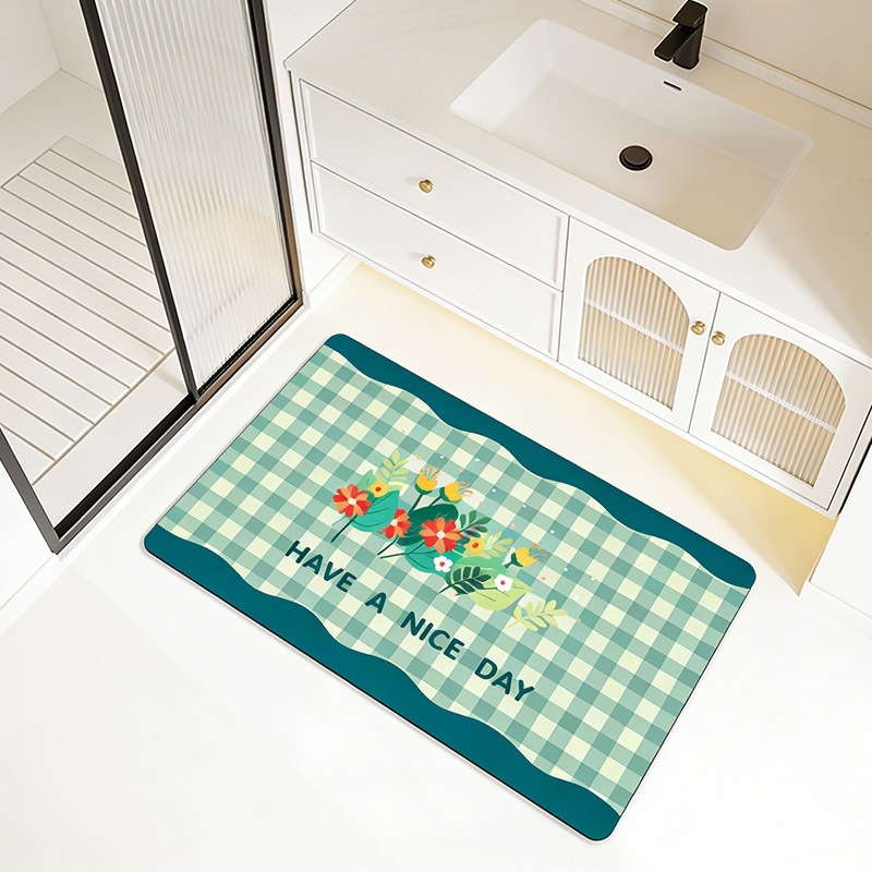 Badezimmer Diatomeenerde Badematte Rutschfest Wasserabsorbierend_voghion.com