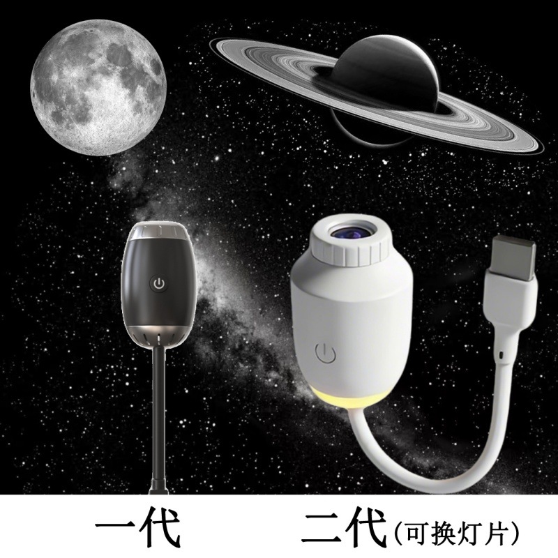 Lámpara de proyección de estrellas, luz de atmósfera LED, techo doméstico USB, luz de noche HD en stock