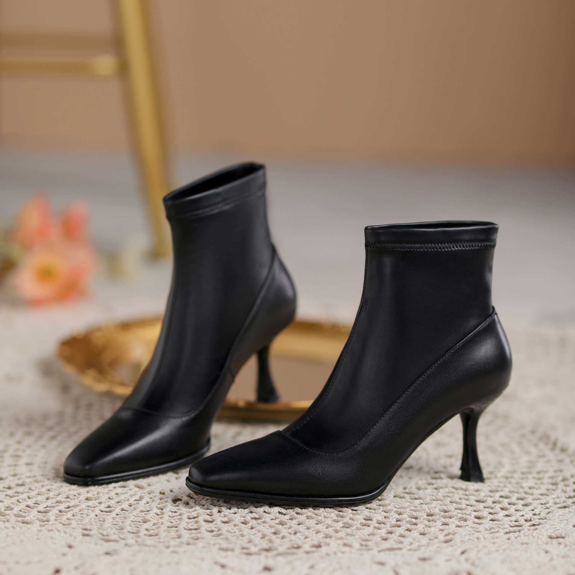 Chiko Lavinia Square Toe Stiletto Boots