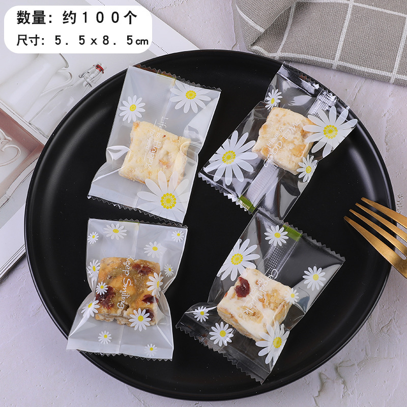 Bolsa de embalaje crujiente de copo de nieve inglesa esmerilada gruesa Bolsa de galletas de azufaifa de leche Bolsa de sellado de galletas de caramelo para hornear al por mayor