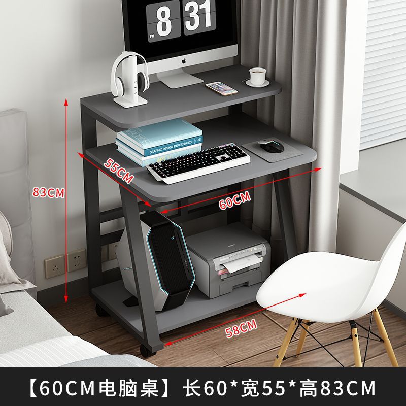 Alquiler pequeño escritorio móvil escritorio de dormitorio simple escritorio moderno pequeño escritorio de computadora de almacenamiento image 11
