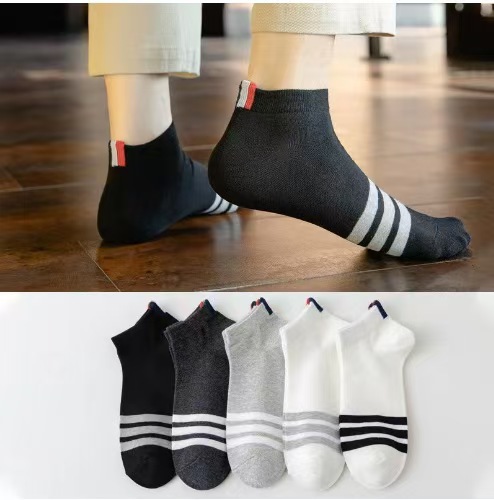 Calcetines de verano para hombres, calcetines deportivas de sudor, antiolor, calcetines de barco, calcetines invisibles para hombres, calcetines
