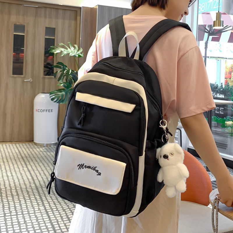 Mochila de gran capacidad 2024 nuevo estilo universitario estudiante universitario casual mochila escolar viajes de moda estudiante de secundaria al por mayor