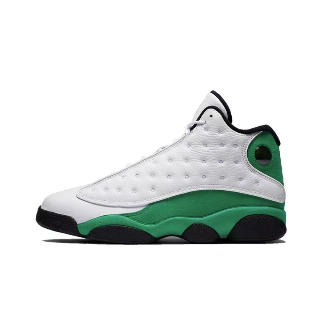aj13 white green