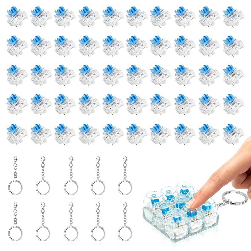 Itly Mechanical Keyboard Tester Stress-Relief Keychain Finger-Pinch Toy Stress-Relief Vent Toy Itly Mechanical Keyboard Tester Stress-Relief Keychain Finger-Pinch Toy Stress-Relief Vent Toy