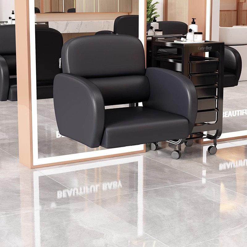 Silla de peluquería elevable y giratoria de alta gama silla de peluquería roja salón de peluquería taburete de corte de pelo especial silla de peluquería mayorista