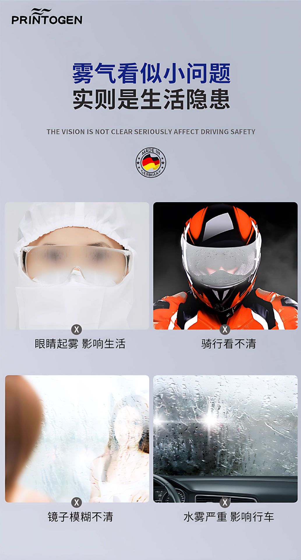 Anti-Fog Spray for Car Windshield Window