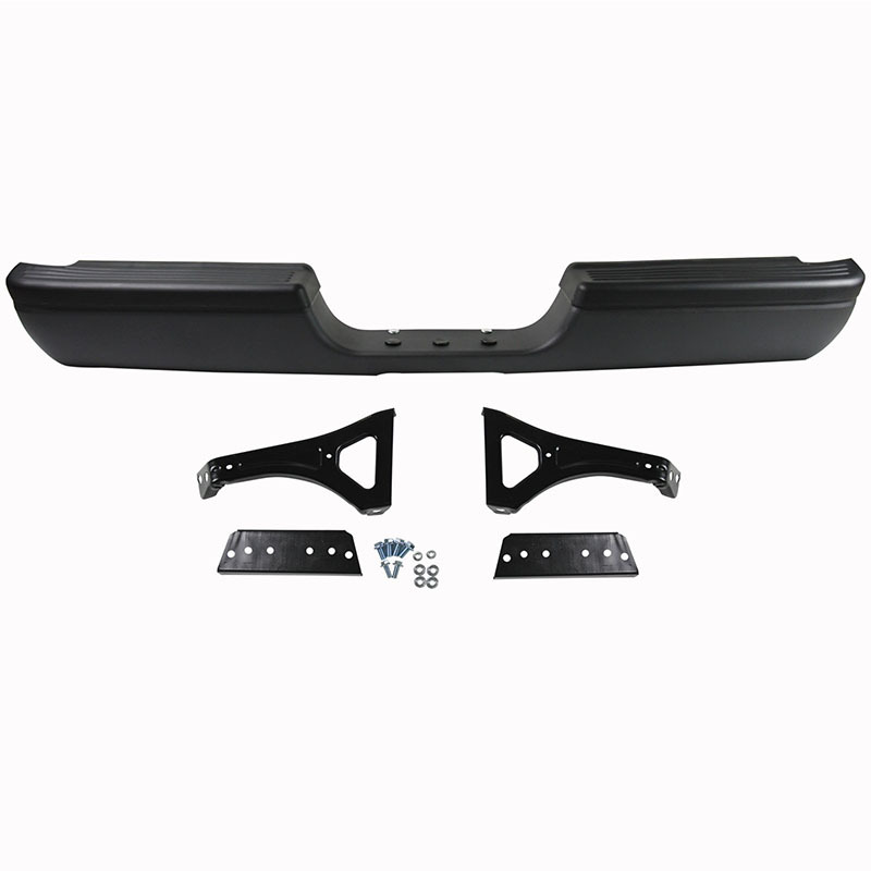 Adecuado para parachoques trasero de Dodge Ram 1994-2001, modelo original Ram negro ensamblado.
