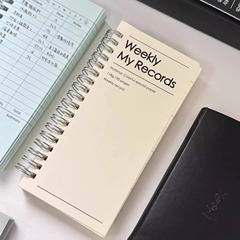 美式功能记账计划线圈打卡手帐本a6高颜值学生笔记日记手账活页本