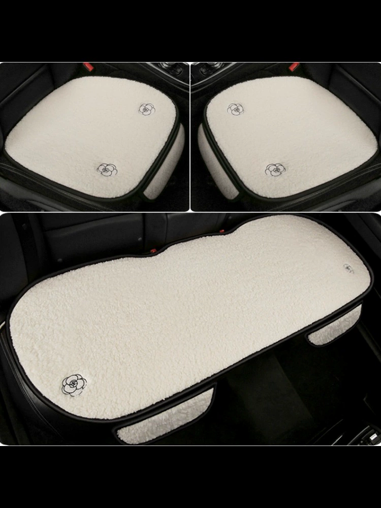Мультяшная автомобильная подушка для сидения один кусочек зимнего короткого плюша утолщения