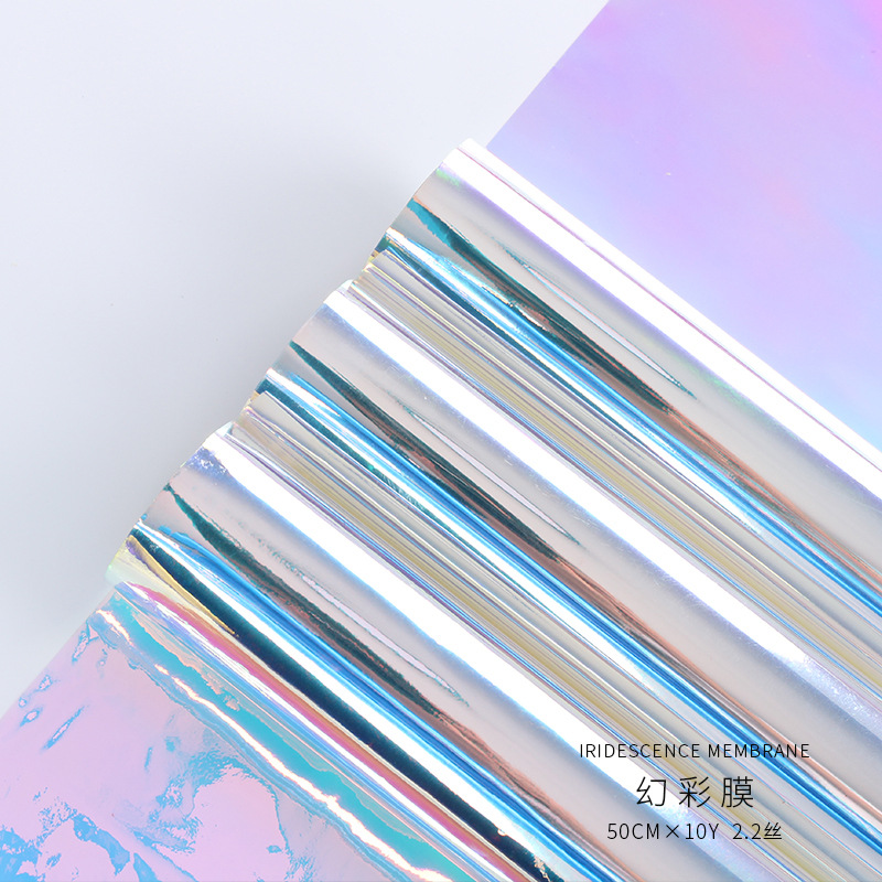 Ramo de flores película de color mágico Nuevo estilo colorido película Apple envolver papel DIY regalo forro decorativo papel flor Tienda materiales