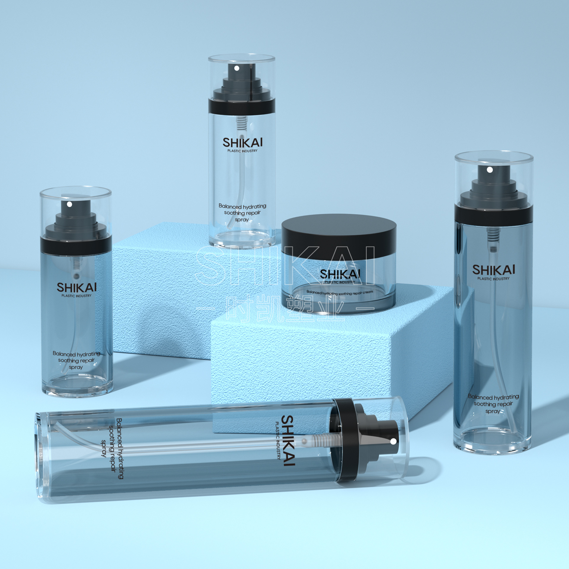 細霧pet厚壁噴瓶50ml80ml100ml定妝噴霧瓶爽膚水分裝空瓶