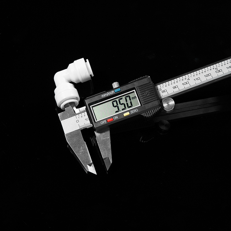 Tipo L sin tarjeta de 3 puntos conector de enchufe rápido dispensador de agua filtro de agua pura máquina de agua potable directa tubo conector universal 4066 codo