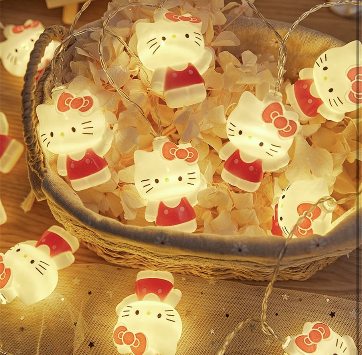 Nuevo LED Kitty gatos luces decorativas niños dibujos animados garras de gato luces de estilo de atmósfera luces decorativas luces de color colgante