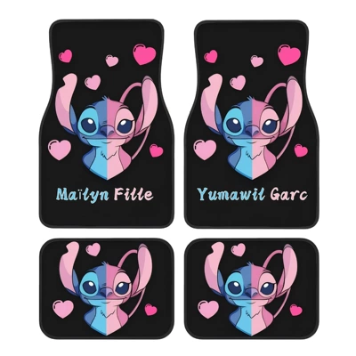 Avtomobil döşəmə paspasları — Mat Wear-resistant in stock - cartoon-car-floor-mats-10-3344cm-two-piece-set