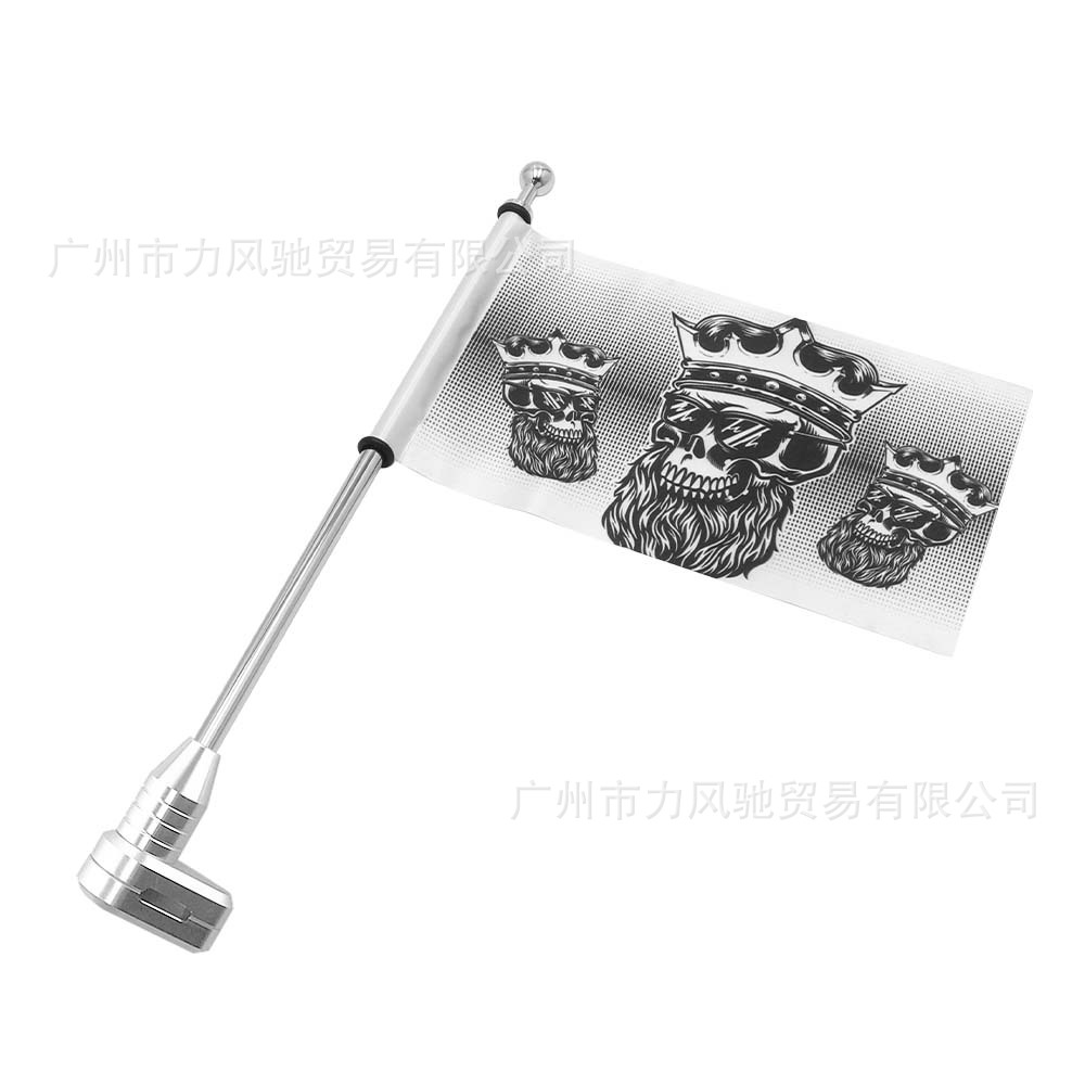 Aplicable a Honda GL1800 ala dorada 1800 modificación de la bandera de la motocicleta bandera de la bandera de la bandera del estante universal accesorios