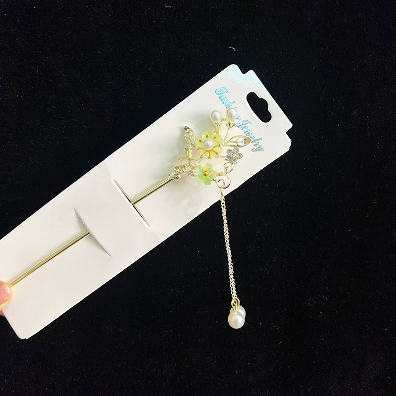 Hairpin Hanfu заколка для волос, орхидея цветочный декоративный аксессуар для волос, простая элегантная китайская стиль
