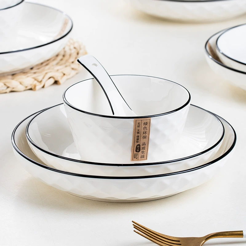 Ceramic tableware, Japanese diamond set