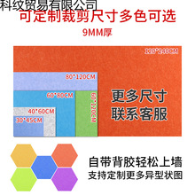 ♔定 制幼儿园彩色毛毡板美术展示板软木板留言板公告栏背景墙贴