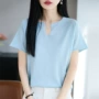 短袖法式显瘦新款上衣