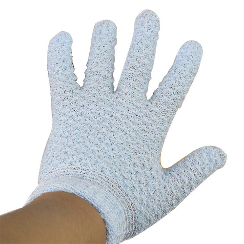 Amazon Double-Sided Jacquard Bath Gloves Frosted Thickened Bath Gloves Mud Rubbing Back Bathing Artifact