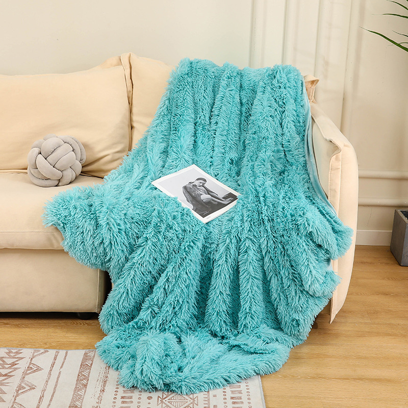 小毯子长毛绒毛毯儿童毯膝盖毯子双层沙发毯跨境专供沙发盖毯床毯